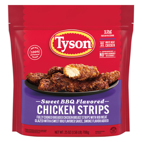 Chicken Strips Aldi Chicken Patty Red Bag Tyson Frozen Sweet BBQ