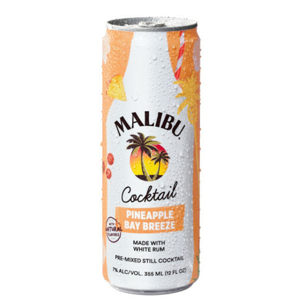 Malibu Pineapple Bay Breeze Ready to Drink Rum Cocktail Same-Day