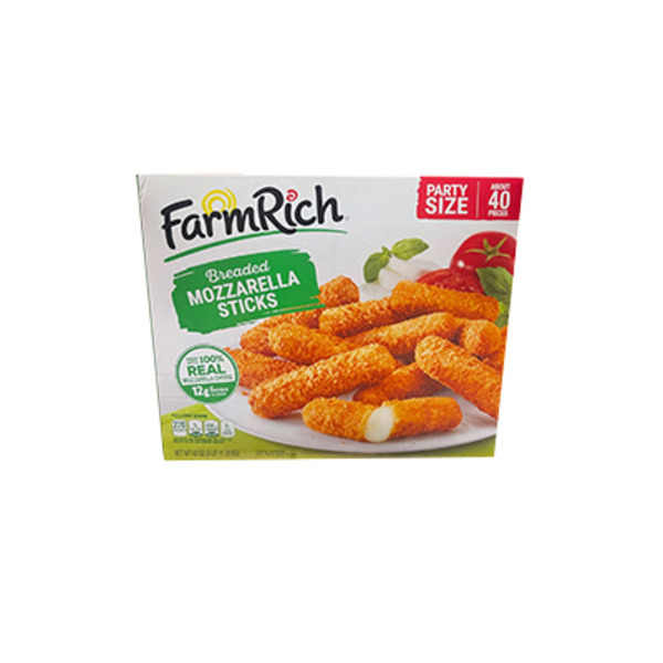 Farm Rich Breaded Mozzarella Cheese Sticks, Frozen
