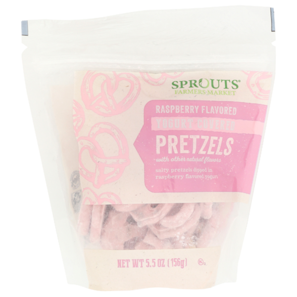 Sprouts Raspberry Flavored Yogurt Covered Pretzels