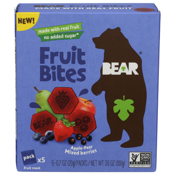 Bear Snacks Apple-Pear Mixed Berries Fruit Bites Same-Day Delivery