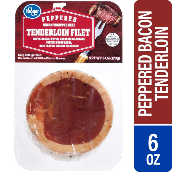 Kroger Kroger Peppered Bacon Wrapped Beef Tenderloin Filet SameDay(00)