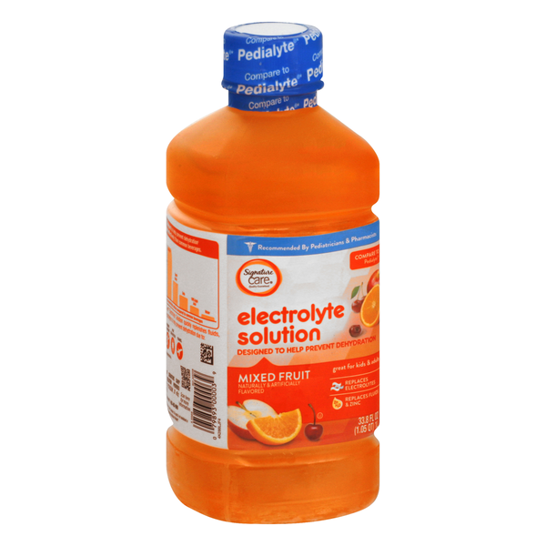 Signature Care Pediatric Electrolyte, Oral Rehydration Solution, Fruit Flavor