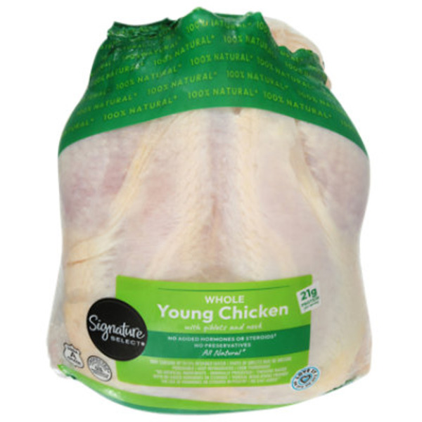 Signature Farms Whole Young Chicken With Giblets & Neck