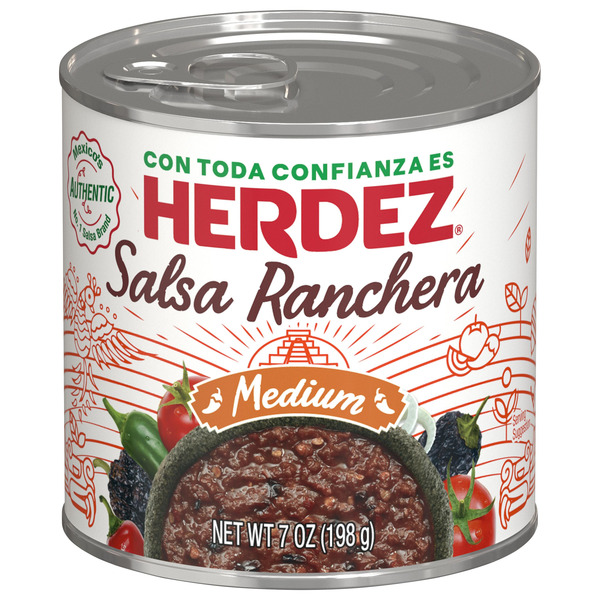 HERDEZ Salsa Ranchera Medium, Shelf Stable, 7 oz Can Same-Day