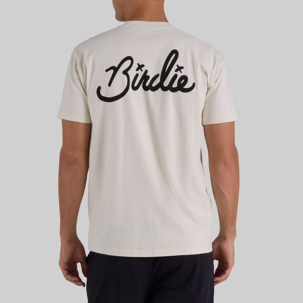 Bad Birdie Men's Birdie Golf T-Shirt, L - White Onyx