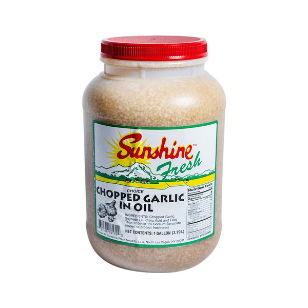 Sunshine - Chopped Garlic In Oil - gallon