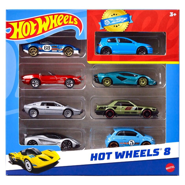 Hot Wheels Basic Car, 8 Pack, Assorted Same-Day Delivery | Family