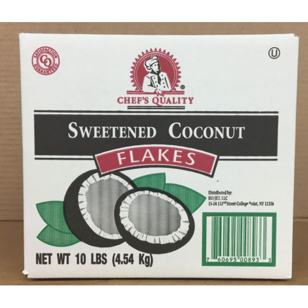 Chef's Quality - Sweetened Coconut Flakes - 10 lbs