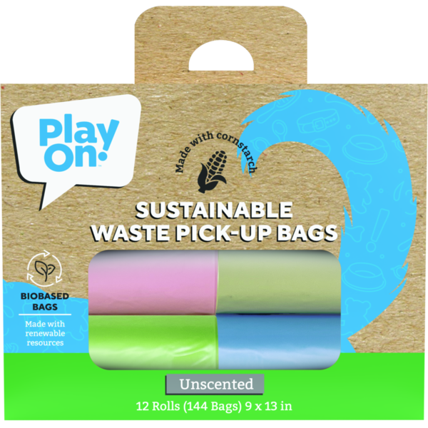 Play On Biobase Waste Bags, 9 x 13 in