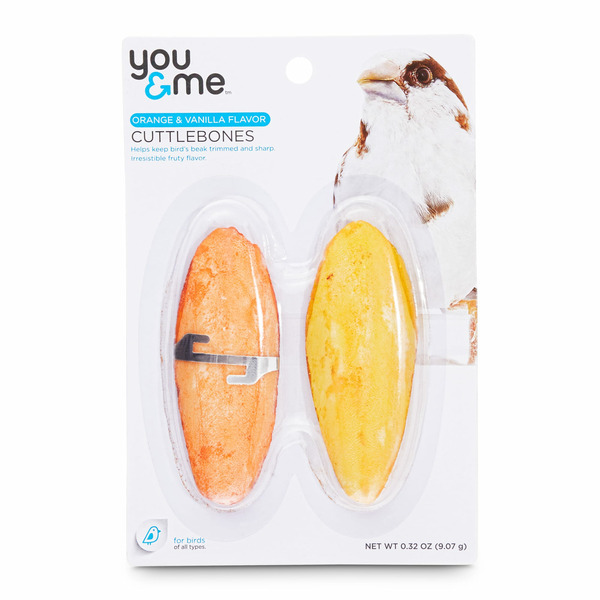 You & Me Orange & Vanilla Flavor Cuttlebones For Birds