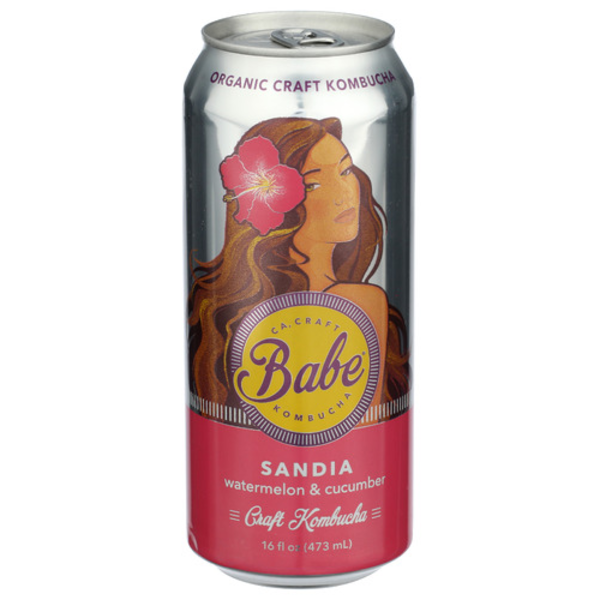 Babe Kombucha Organic - Sandia Watermelon & Cucumber Same-Day