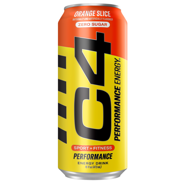 C4 Energy Performance Energy Drink, Carbonated, Orange Slice Same