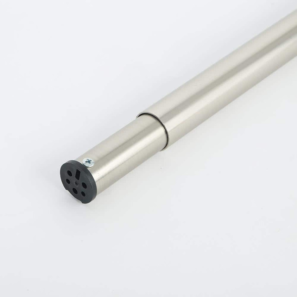 Everbilt 48 In. - 72 In. Heavy Duty Adjustable Closet Rod Brushed Nickel