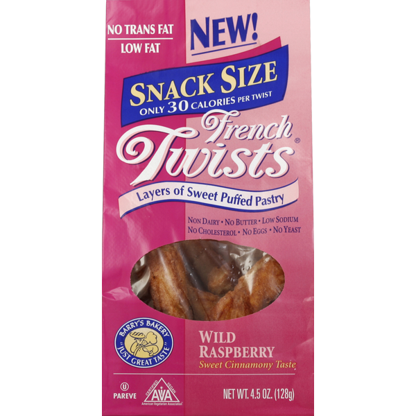 Barry's Bakery French Twists, Wild Raspberry, Snack Size Same-Day