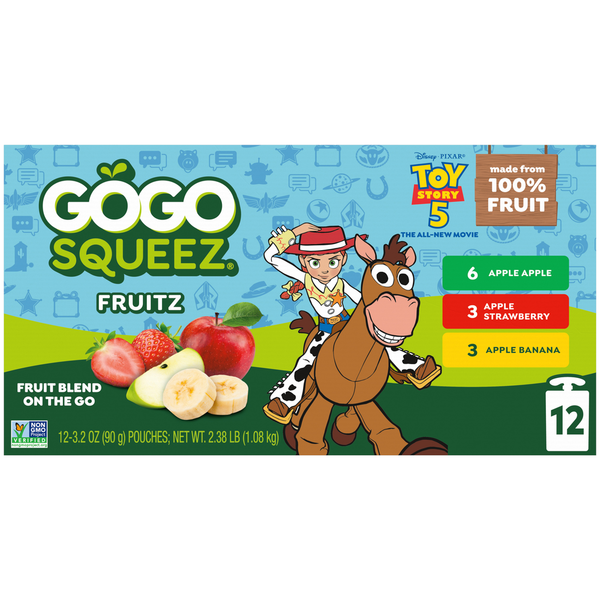 GoGo Squeez Applesauce On The Go Pouches, Variety Same-Day