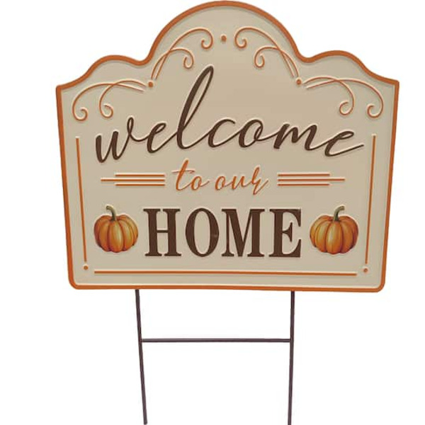 Ashland Welcome to Our Home Metal Yard Stake
