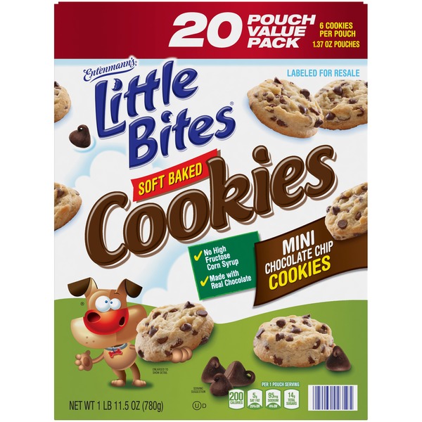 Entenmann's Little Bites Soft Baked Chocolate Chip Cookies (27.5 oz