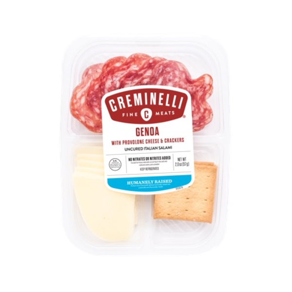 Creminelli Genoa Salami With Provolone Cheese & Crackers