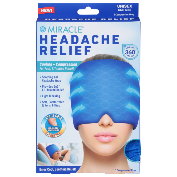 Miracle Maize Compression Wrap, Headache Relief, Unisex Same-Day