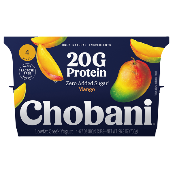 Chobani Lowfat Mango Greek Yogurt
