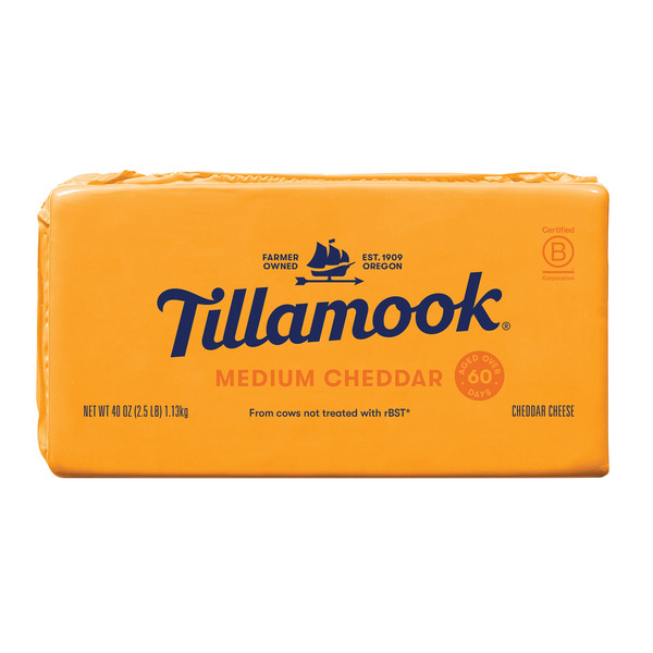 Medium Cheddar Cheese, 2.5 lb