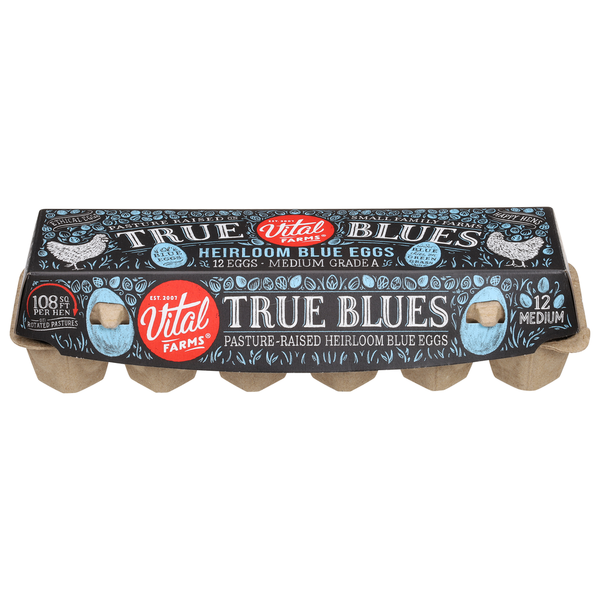 Vital Farms Eggs, Heirloom Blue, Medium, Grade A Same-Day Delivery