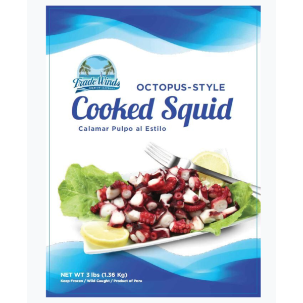 Cooked Squid Tentacles, Octopus Style, 3 lb