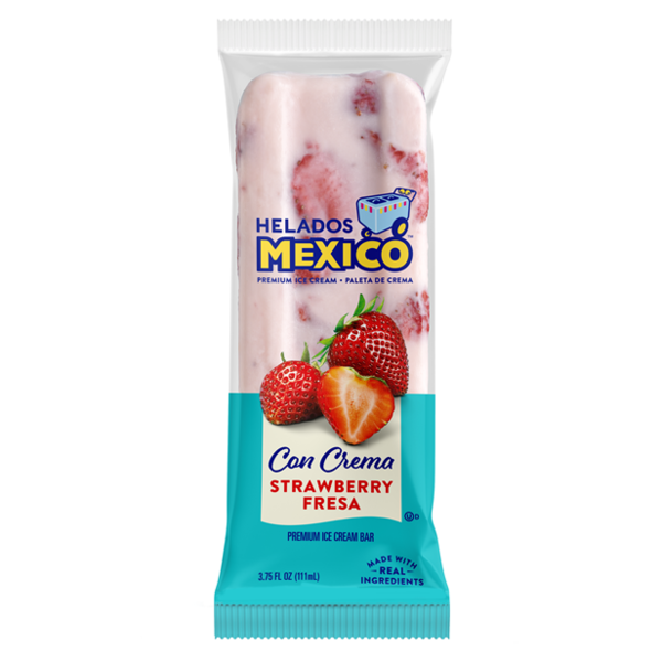 Helados Mexico Strawberry Ice Cream Bar Paleta