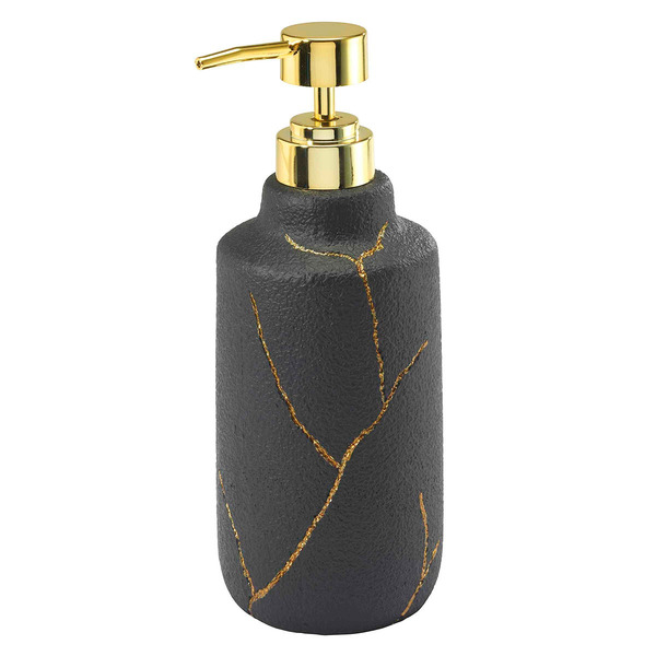Nicole Miller Sydney Collection Resin Lotion Pump, 16.8 x 19.3 x 12.6 in - Black