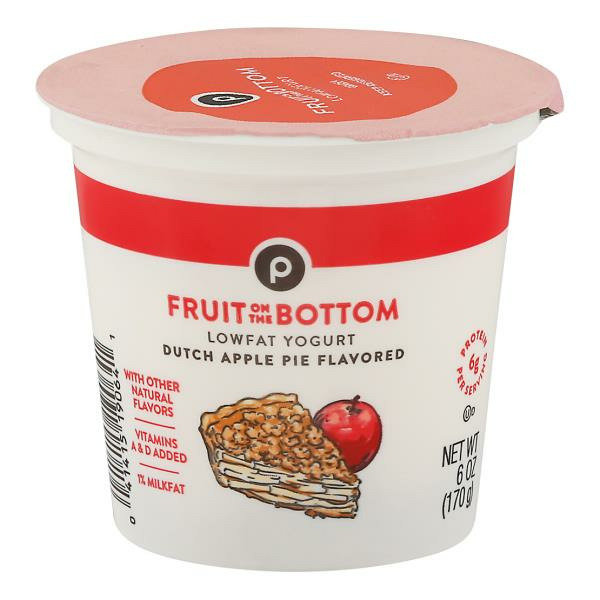 Publix Publix Yogurt, Lowfat, Dutch Apple Pie Flavored, Fruit on the
