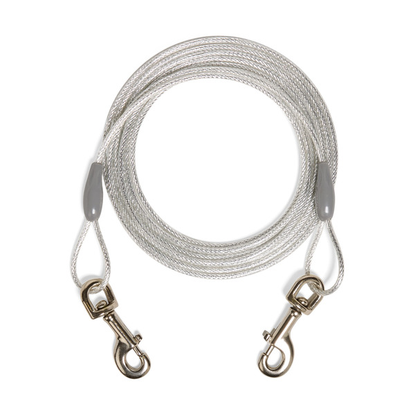 Every Yay Reflective Tie-Out Cable For Dogs, Small - Grey