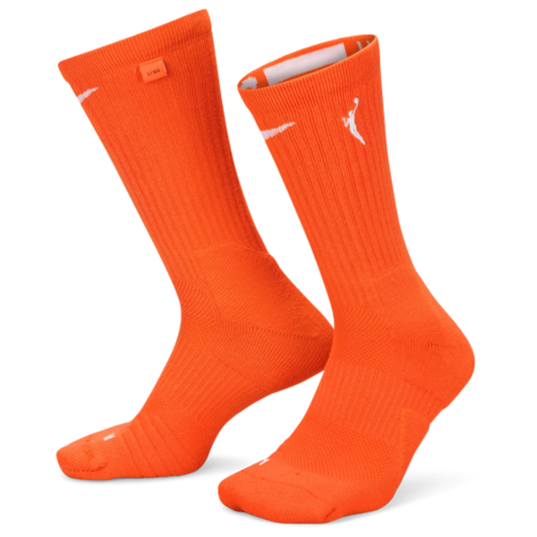 Nike Adults' WNBA Elite Crew Sock, Medium - Orange
