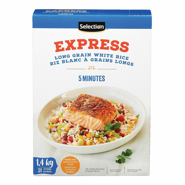 Prepack Frozen Rice Metro Selection Pre-Cooked Enriched Instant Rice Same-Day Delivery ...