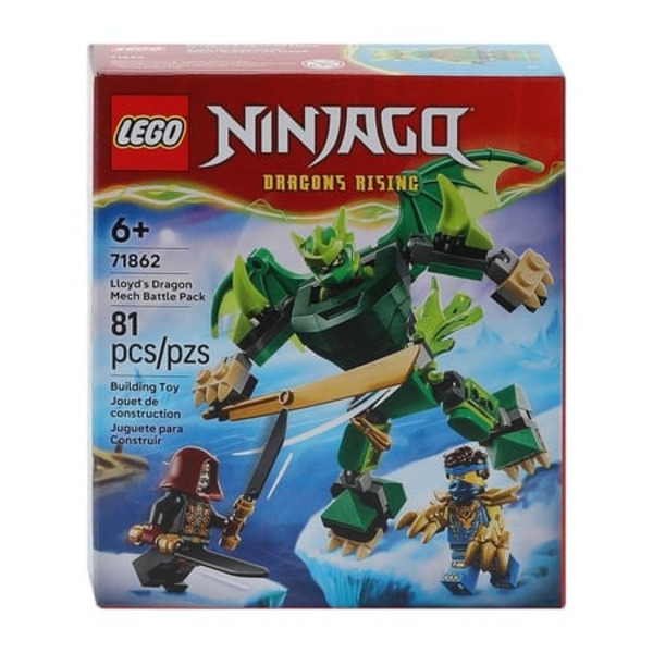 LEGO Ninjago Dragons Rising Lloyd's Dragon Mech Battle Pack Building Toy, 81 Piece