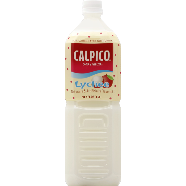 Calpico Soft Drink, NonCarbonated, Lychee (50.7 oz) Instacart