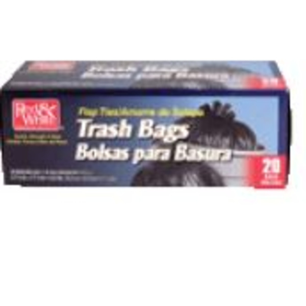 Red & White - Flap Trash Bag, 30 gallons - 12/20 ct Package