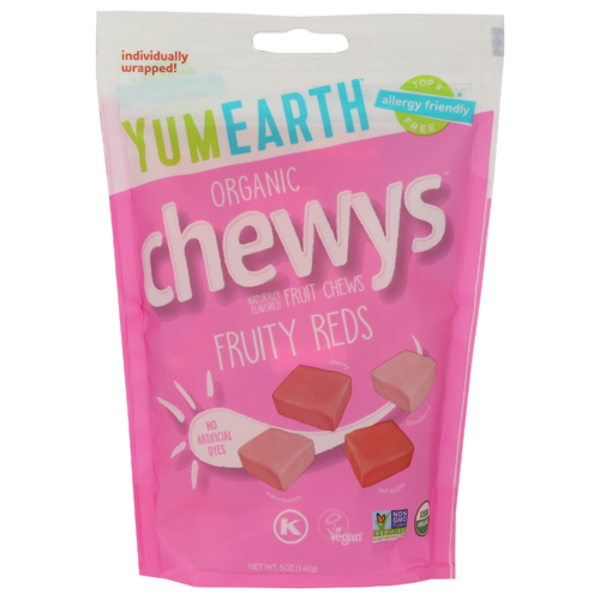 Yum Earth Organic Fruity Reds Fruit Chewys