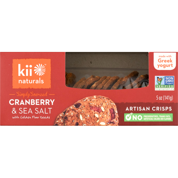 Kii Naturals Cranberry And Sea Salt Crackers 5 Oz Delivery Or Pickup Near Me Instacart