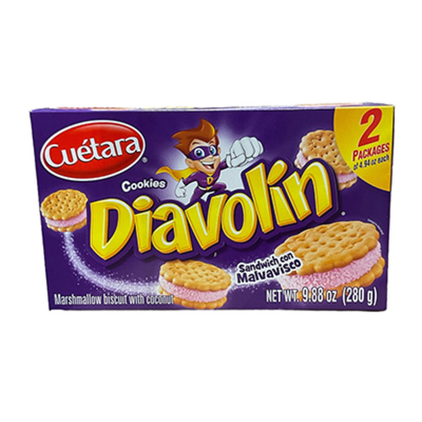 Cuétara Diavolin Marshmallow Biscuit With Coconut Cookies