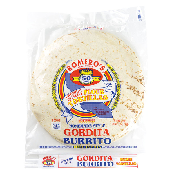 Romero's Gordita Burrito Tortillas