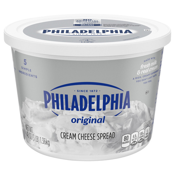 Philadelphia Original Cream Cheese Spread, 48 oz