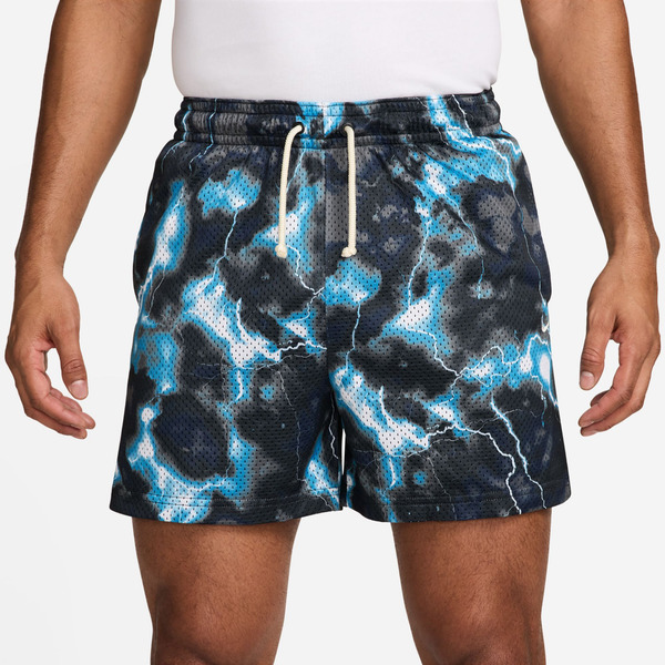 Nike Men's Dri-FIT Standard Issue Heat 5'' Mesh Basketball Shorts, L - Lt Current Blue