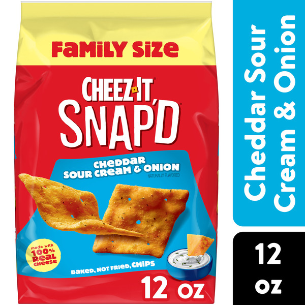 Cheez-It Snap'd Cheddar Sour Cream and Onion Cheesy Baked Chips