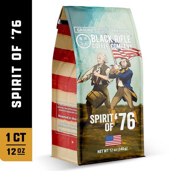 Black Rifle Coffee Spirit of '76, Medium Roast Ground Coffee Same