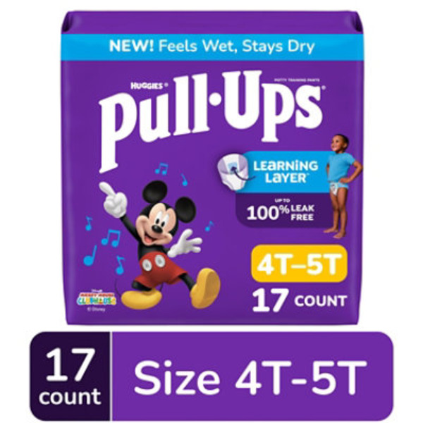 Pull-Ups Boys' Potty Training Pants, 4T-5T (38-50 lbs)