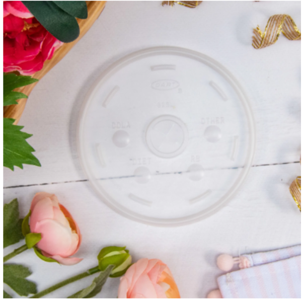 Dart - Translucent, Straw-Slotted Lid (32SL1)- 32oz/1000ct