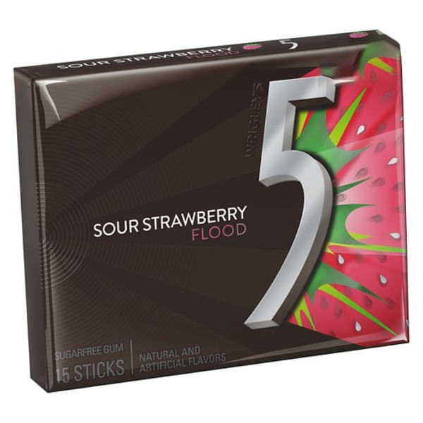 5 - Flood Sour Strawberry - 15 Pc