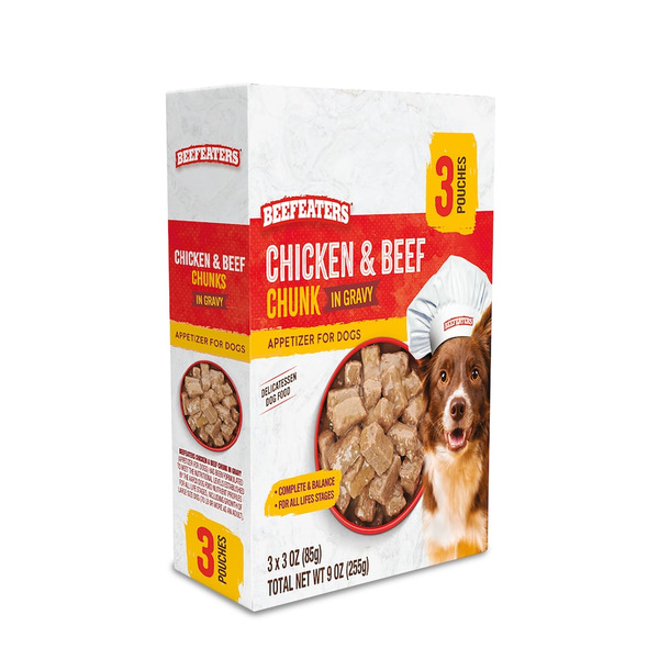 [限定商品] セット(Beefeater, Busker, Glendowan) Beefeaters Chicken & Beef Chunk In Gravy Appetizer For Dogs Same