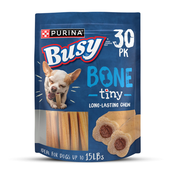 Purina Busy Bone Adult Toy Breed Dog Chew Bone Treats, Tiny